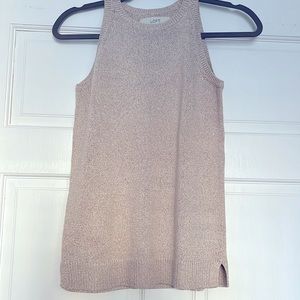 Pink cream shimmery top in XS